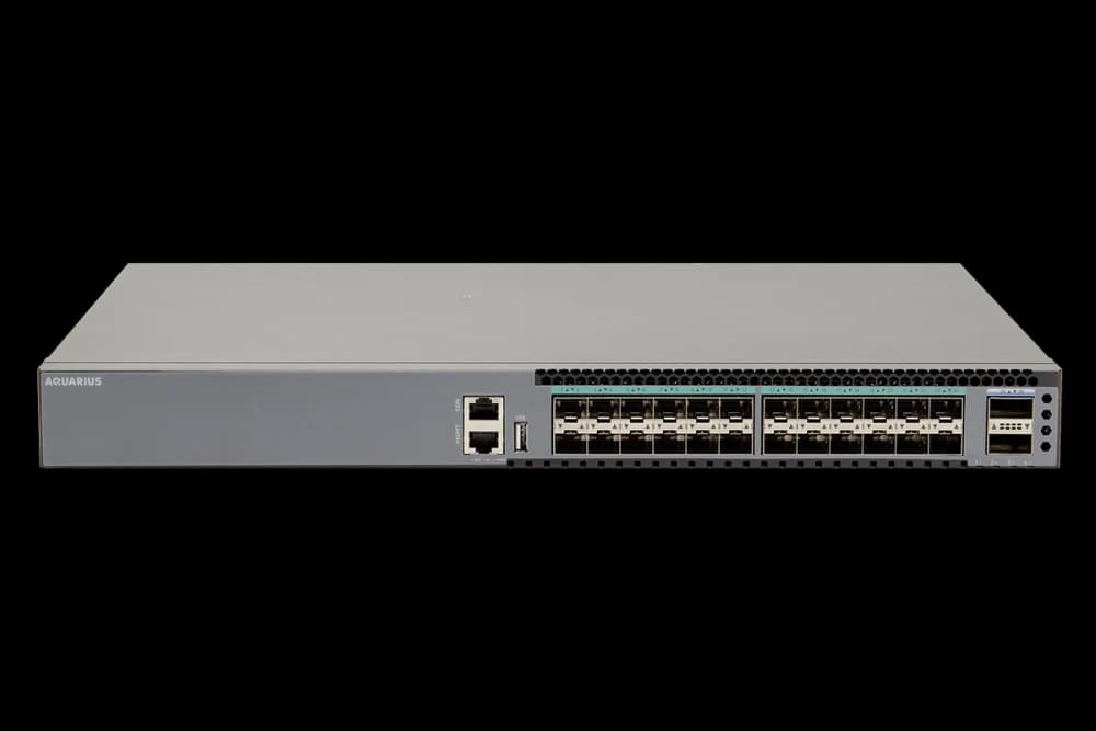 Ядро сети здания: 2 × коммутатор Aquarius AQ-N5000-24X2C (стек)